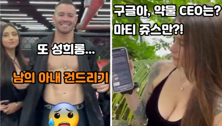 포이리에 아내 성희롱 하는 콜비 코빙턴 등 MMA 뉴스