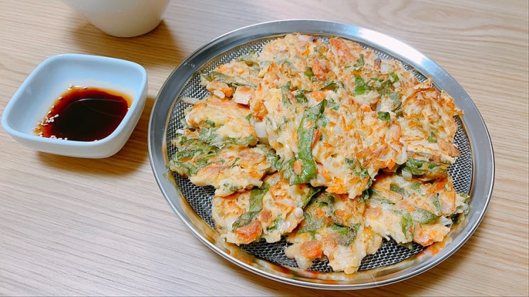  야매로 간단하게 참치깻잎전 만들기