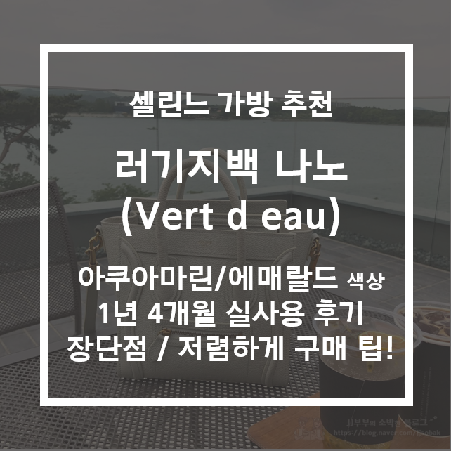 셀린느 러기지백 나노 (1년 4개월 사용한 리얼 후기 / 장단점 / 저렴하게 사는 꿀팁)