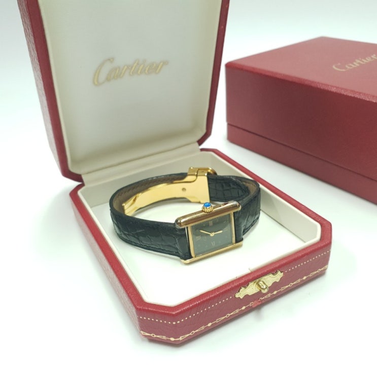  핵가성비 좋은 가다컴퍼니 CARTIER 까르띠에 솔로 탱크 와니 스트랩 시계 #A996 좋아요