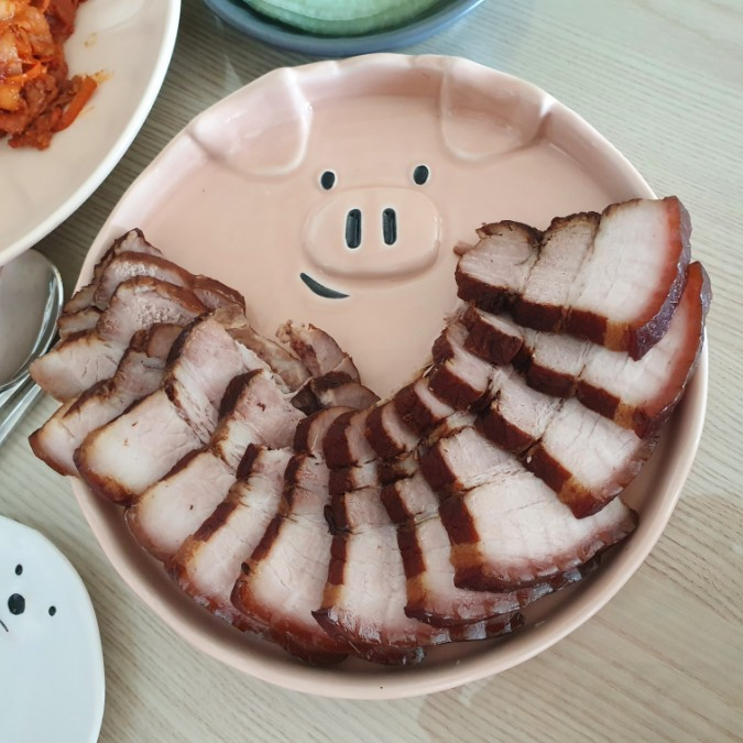  홈카페, 귀여운접시 - 돼지접시