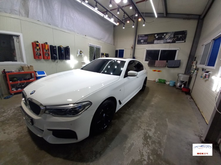 수원광택 BMW 520d 유막제거·발수코팅·막광택