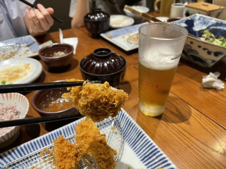  명동 롯데백화점 맛집 안즈에서 안심돈까스