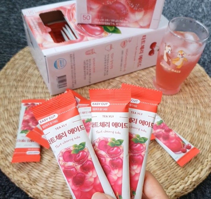  올여름 뼈속까지 시원함을 느낄 수 있는 평중 타트체리에이드 맛있구마:))