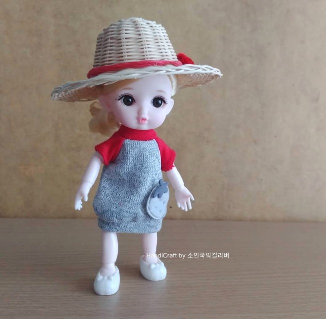  [라탄인형모자] 미니어쳐 라탄모자. 루피모자 만들기