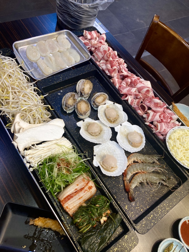  7월10일~12일 : 천안 데이트 / 천안 맛집 두정동 택이네조개전골 / 먹자골목 탐라포차