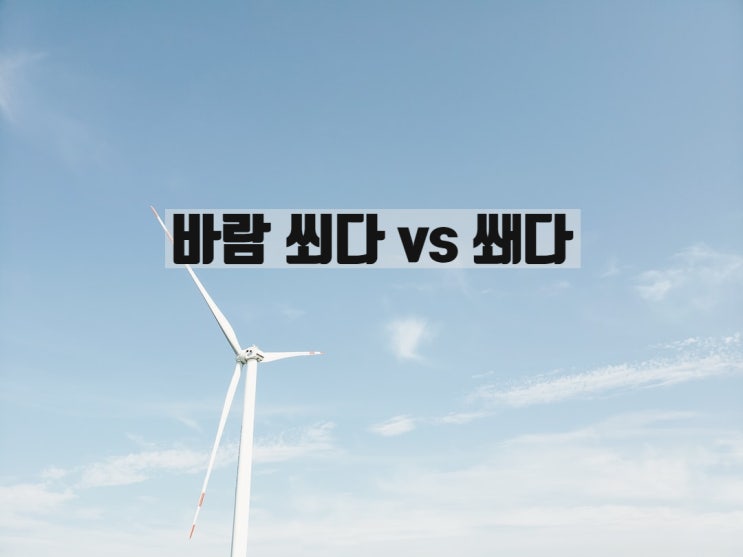  바람 쐬다 쐐다 올바르게 사용하는 방법