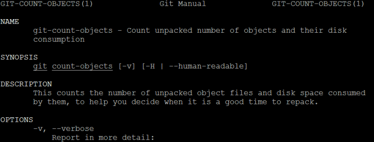  git count-objects