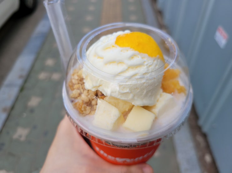  더벤티 마시는 빙수 베리망고 치즈 마빙 1인용 컵빙수 in천호로데오점