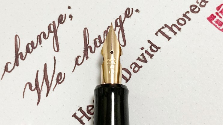Things do not change (Copperplate, Pilot Custom 742 FA)