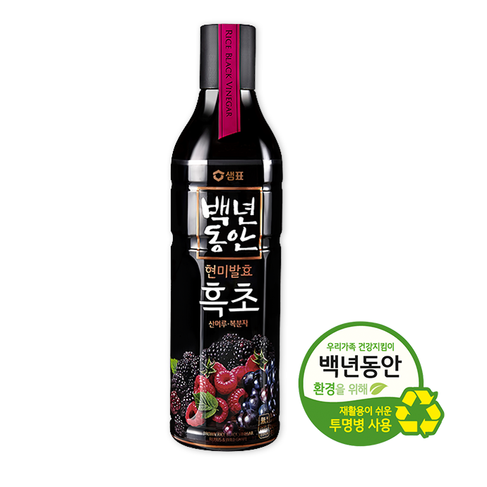 구매평 좋은 샘표 백년동안 흑초 산머루 복분자 900ml, 10개 ···