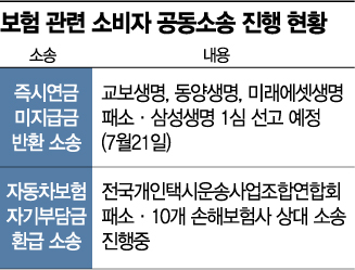 소비자 공동소송 연일 승소…집단소송에 떠는 보험사들 소비자 공동소송 연일 승소…집단소송에 떠는 보험사들