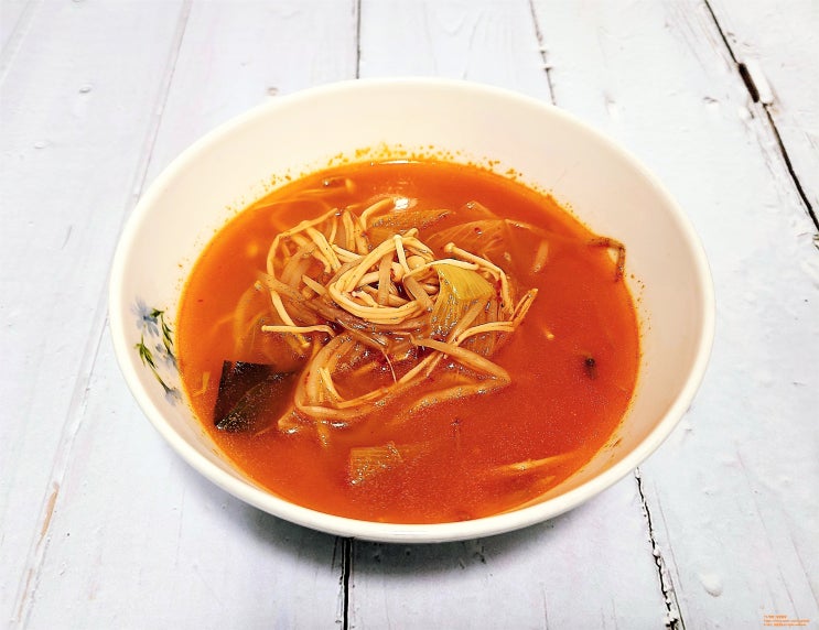  [ 팽이버섯 / 숙주 요리 ] 채소 육개장 끓이는법