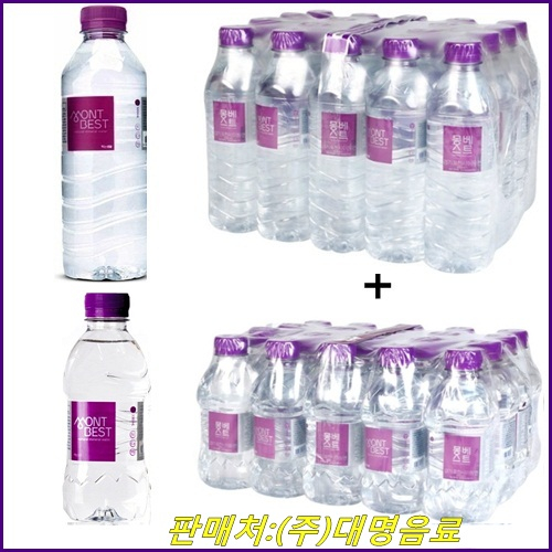 의외로 인기있는 몽베스트 생수 500mlx(20개) + 몽베스트생수 330mlx(20개), 40개, 500ml ···