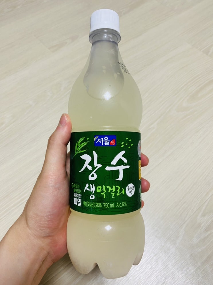  [술]서울 장수 생막걸리 리뷰 및 후기 (흰 뚜껑/국내산 쌀) 내돈내산