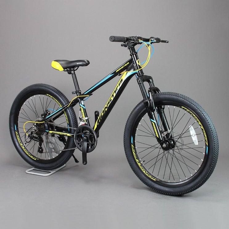 가성비갑 오투휠스 몬스터 J24D 초등학생 자전거 알루미늄 24인치, 반조립, 24인치-블랙 추천합니다