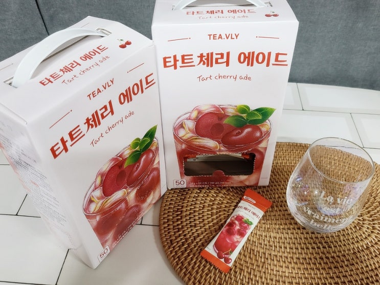 타트체리 분말 평중 타트체리 체리에이드  오~ 시원하게 먹었죠