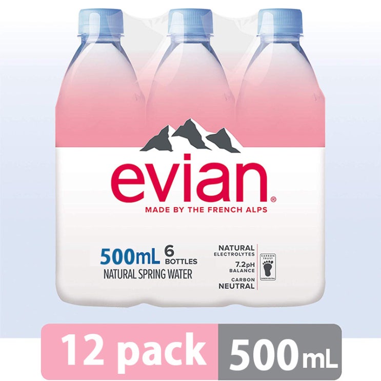 선호도 높은 에비앙 evian Natural Mineral Water 500ml, 12개 추천해요