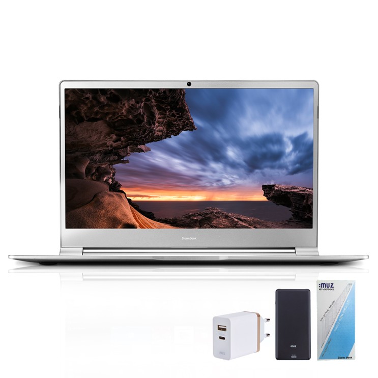 많이 팔린 아이뮤즈 Stormbook15 Pro 실버그레이 노트북 (m3-6y30 39.62cm) + 고속 멀티 충전기 MX30PD-K + 보조배터리 PD2 + 키보드 스킨, 윈도