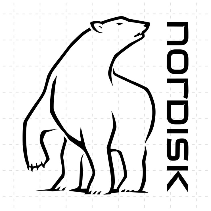 후기가 좋은 노르디스크 NORDISK 캠핑스티커 곰 로고 데칼 스티커 차량스티커 엠블럼 방수, 10cm x 10.8cm, 초록색 ···