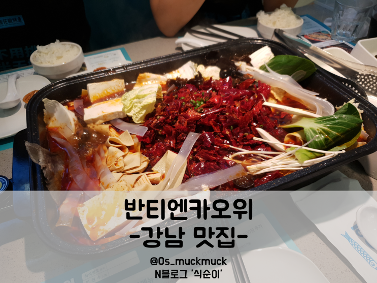  반티엔야오 카오위: 강남에서 마라탕 말고 마라생선~!! 중국이 그리워지는 맛