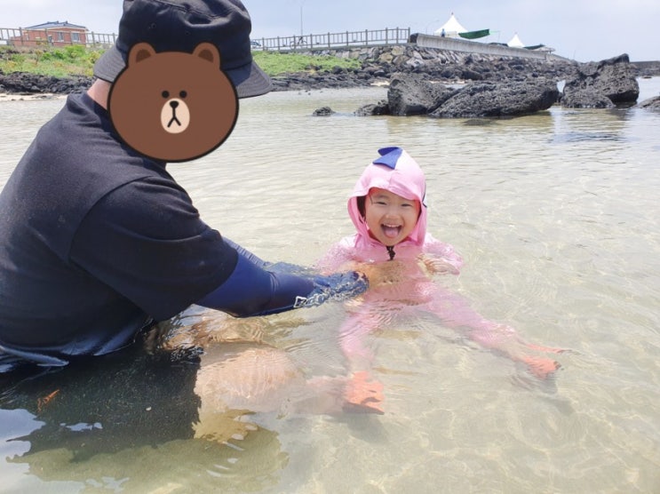  제주한달살기_신도포구에서 바다 전세내고 놀아보기