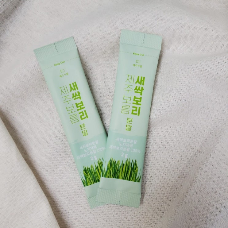 건강에 좋다고 소문난 새싹보리 추천 _ 제주보름 새싹보리 분말 스틱