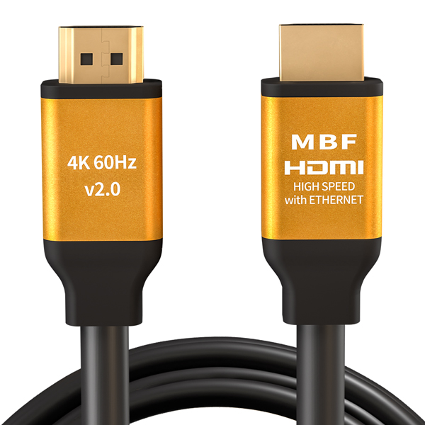 가성비갑 엠비에프 미니멀단자 UHD HDMI2.0 골드 모니터케이블 MBF-GSH2010, 1개, 1m 좋아요