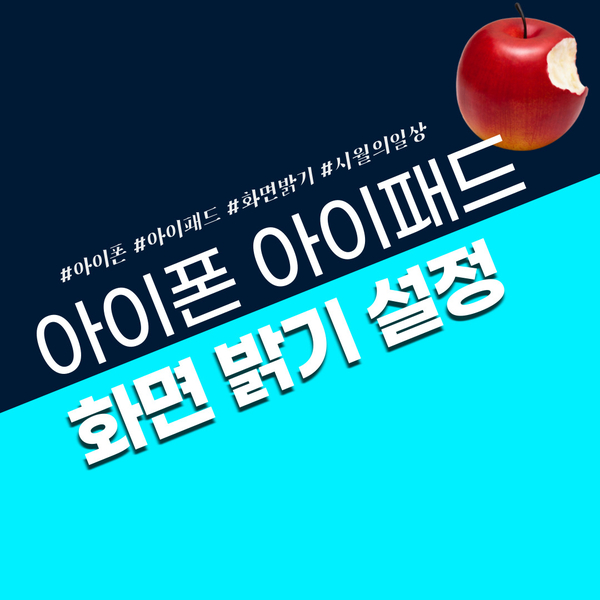  아이폰 화면 자동으로 어두워짐 증상 해결하기
