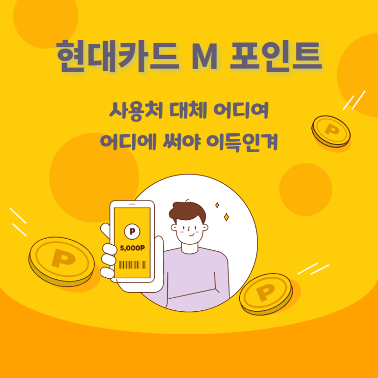  현대카드 M포인트 사용처 어디에 쓸 수 있나