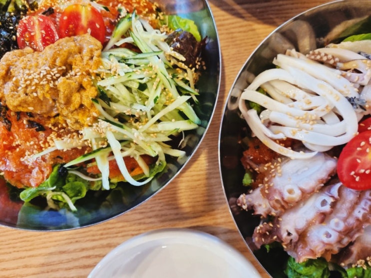  순천물회 해물면가에서 성게 & 해물물회 첫경험!