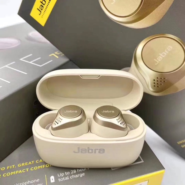 인기 많은 웨이하이창고 진정한 무선 블루투스 헤드셋 오리지널 Jabra / Jabra Elite 75t 인 이어 미니 게임용 헤드셋, 골드 ··· 인기 많은 웨이하이창고 진정한 무선 블루투스 헤드셋 오리지널 Jabra / Jabra Elite 75t 인 이어 미니 게임용 헤드셋, 골드 ···