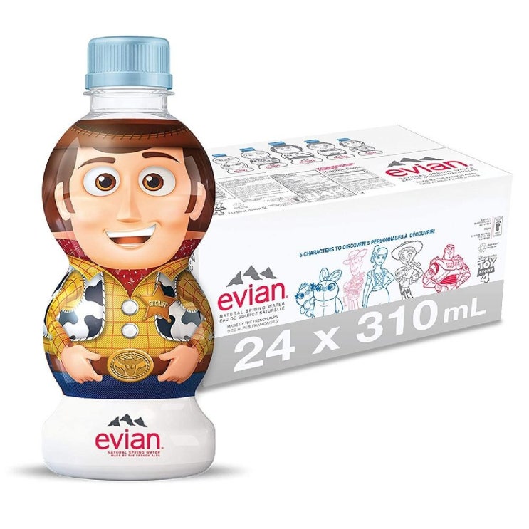 최근 많이 팔린 evian 에비앙 내추럴 스프링 키즈 캐릭터병 24병 각310ml, 1개, 1ml 추천해요