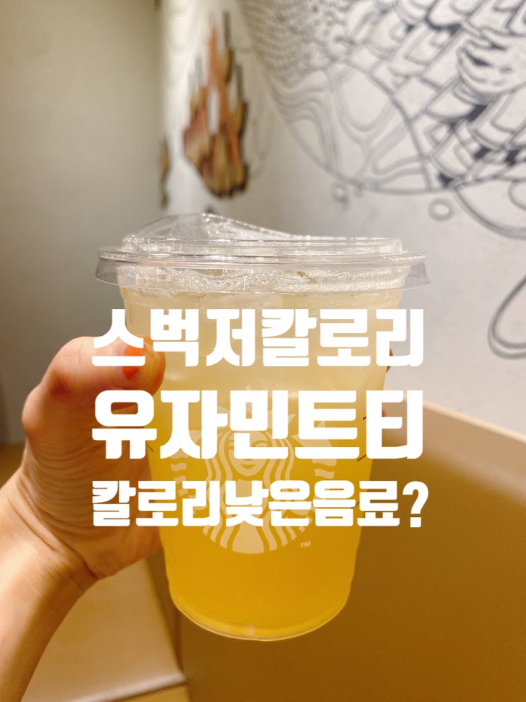  스타벅스 유자민트티 칼로리 가격 맛 칼로리 낮은 음료? 불편한 진실
