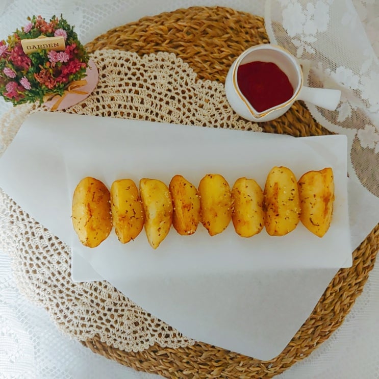  간단한 아이들 간식 & 맥주안주 감자버터구이 만들기