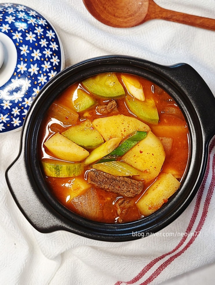 고추장 감자찌개 끓이는 법 찌개요리 얼큰한 국물맛에 반해