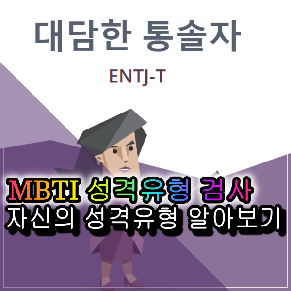  MBTI 성격유형 검사 결과 ENTJ 대담한 통솔자 분류 정확도는?