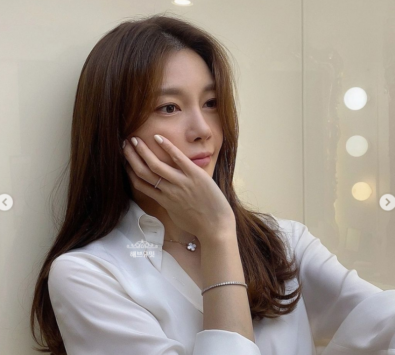 차예련 목걸이 팔찌 반클리프 알함브라 사이즈 고급스러워