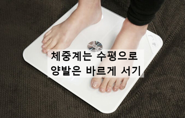  체중계LO 가 뜨는 경우