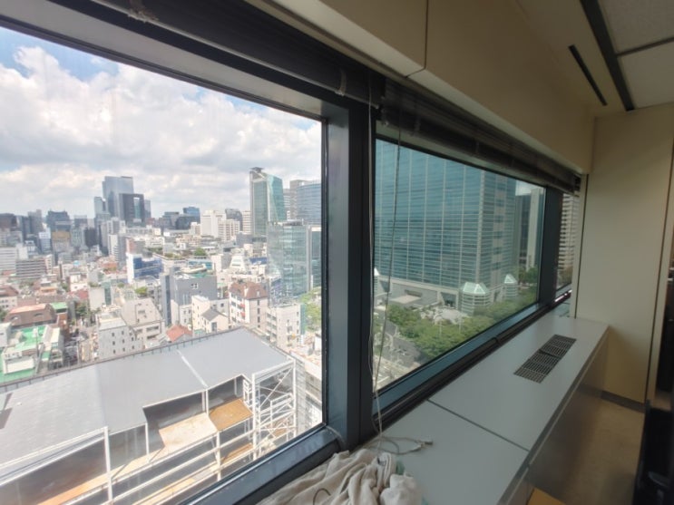  사무실썬팅 강남 건물썬팅 역삼동 아세아타워 사무실 열차단썬팅 햇빛차단썬팅