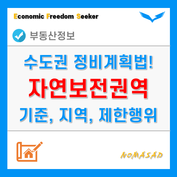 수도권 자연보전권역 설정 기준, 지역, 제한행위는?