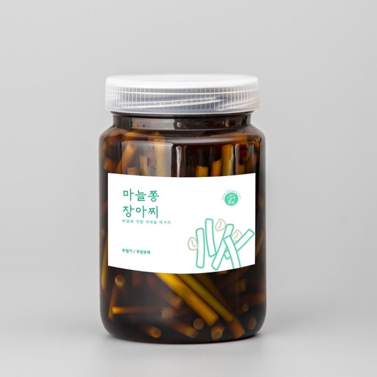 의외로 인기있는 오이나라피클공주 마늘쫑장아찌 580g ···