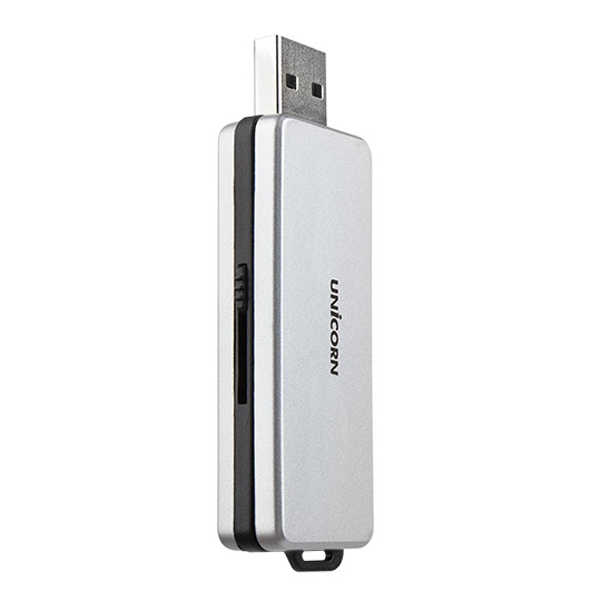 인기 급상승인 유니콘 USB 3.0 슬라이딩방식 휴대용 멀티 카드리더기, 은색(Silver), XC-770A 추천해요