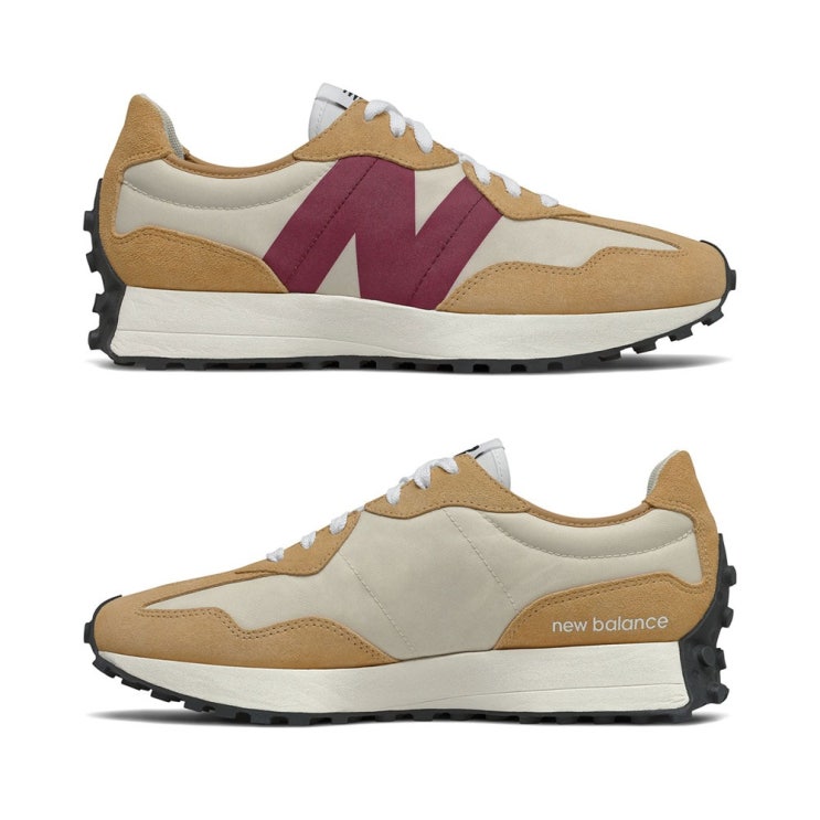 많이 팔린 뉴발란스 327 문빔 고스트페퍼 머스타드 스니커즈 MS327FA New Balance 327 추천해요