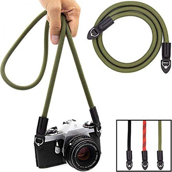 가성비갑 Eorefo Camera Strap Vintage 100cm Nylon Climbing Rope Camera Neck Shoulder Strap ··· 가성비갑 Eorefo Camera Strap Vintage 100cm Nylon Climbing Rope Camera Neck Shoulder Strap ···