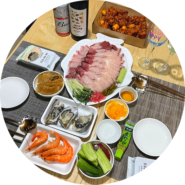  시흥 신천동 대방어 회포장배달 전문점 찰진회 후기: 신선하고 식감도 찰져