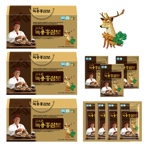 최근 많이 팔린 김오곤 녹용 홍삼보 국산 6년근 홍삼 뉴질랜드산 녹용 추출액, 3박스(3개월) + 침향단 10환 ··· 최근 많이 팔린 김오곤 녹용 홍삼보 국산 6년근 홍삼 뉴질랜드산 녹용 추출액, 3박스(3개월) + 침향단 10환 ···
