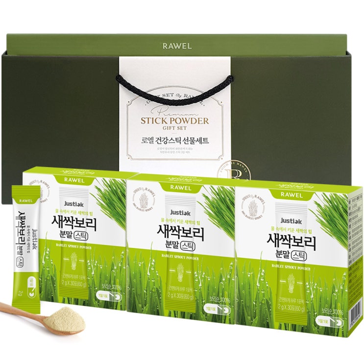 가성비갑 로엘 새싹 보리 건강 분말 스틱 선물 세트, 2g, 90개 좋아요 가성비갑 로엘 새싹 보리 건강 분말 스틱 선물 세트, 2g, 90개 좋아요