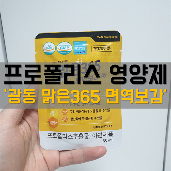 프로폴리스 영양제로 간편하게 면역력 챙기는 '면역보감'