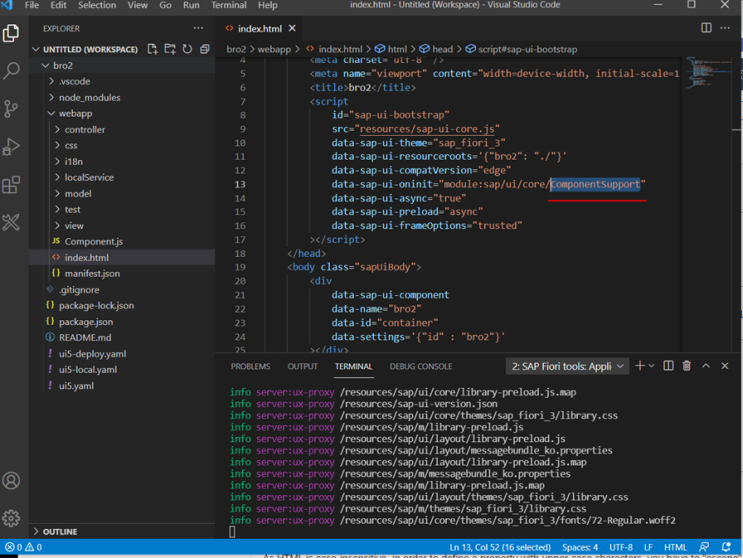  [Fiori] Component / manifest